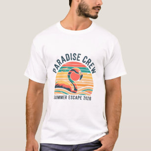 Camiseta Tripulación del Paraíso Retro Escape de Verano 202