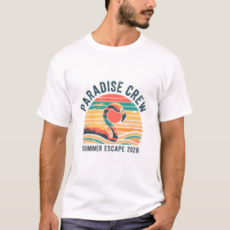Camiseta Tripulación del Paraíso Retro Escape de Verano 202