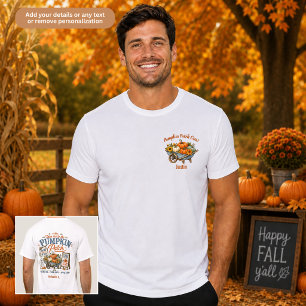 Camiseta Tripulación del Parche de Calabaza Familiar Unisex