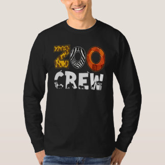Camiseta Tripulación del Zoológico Estampado Animal Para Ni