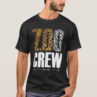 Camiseta Tripulación del Zoológico Zoólogo Safari Animales
