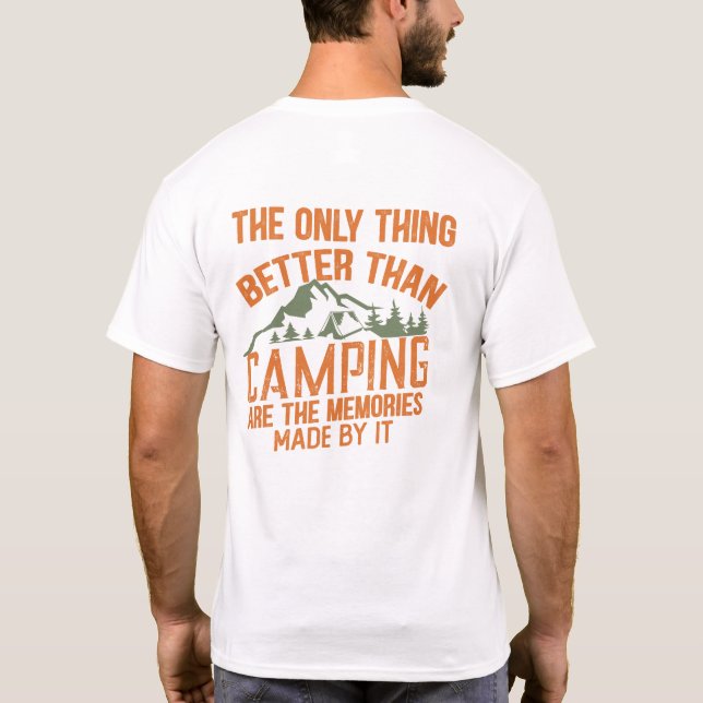 Camiseta Tripulacion Divertida de Camping de Verano (Reverso)