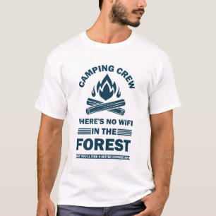 Camiseta Tripulación divertida de camping vacaciones famili