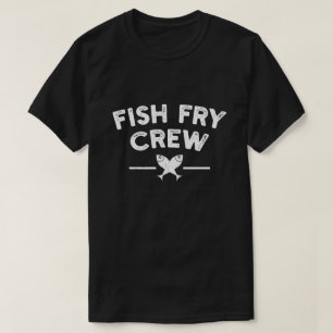 Camiseta Tripulación divertida de freír pescado viernes mar