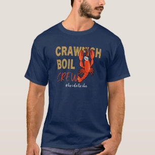 Camiseta Tripulación divertida de hervido de cangrejos de r