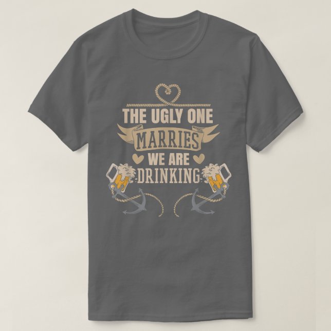 Camiseta Tripulación divertida de la fiesta de soltero (Diseño del anverso)