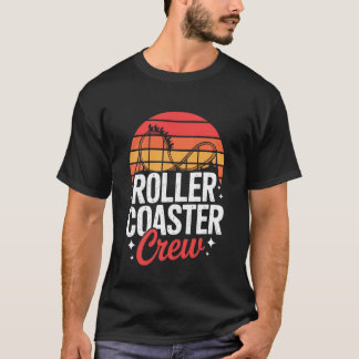 Camiseta Tripulación Divertida de Montaña Rusa Parque de Di