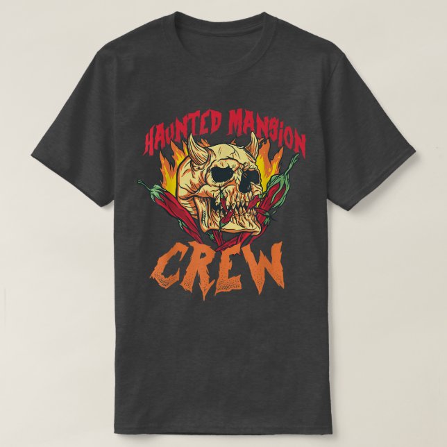 Camiseta Tripulación Haunted Bewitch Mansion Halloween (Diseño del anverso)