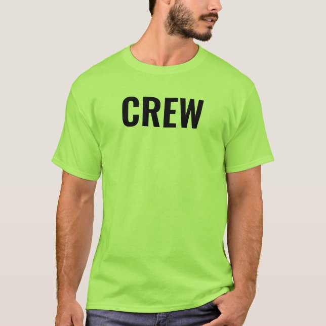 Camiseta Tripulación Lime Verde Doble cara Diseño personal  (Anverso)