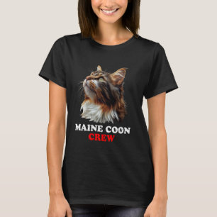 Camiseta TRIPULACIÓN MAINE COON Propietarios de gatos Main