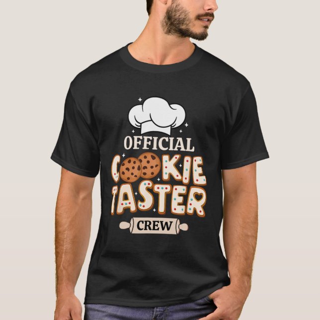 Camiseta Tripulación oficial de probadores de galletas dive (Anverso)