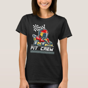 Camiseta Tripulación Para Fiestas De Coches De Carrera Con 
