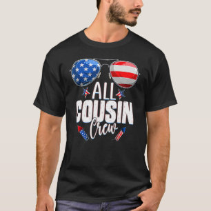Camiseta Tripulación Patriótica De Primos 4 De Julio Todo T