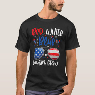 Camiseta Tripulación Primo Blanco Y Azul Rojo 4 De Julio Ni