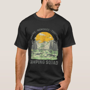 Camiseta Tripulación Retro de Camping Familiar Est 2025 Cam