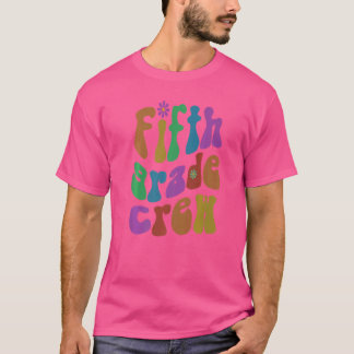 Camiseta Tripulación Retró de Quinto Grado Hola Estudiante