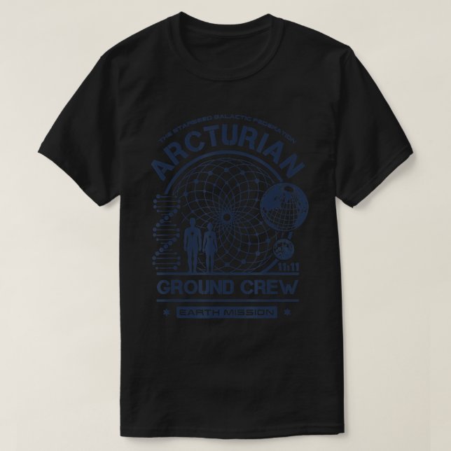 Camiseta Tripulación terrestre de la misión terrestre T-Shi (Diseño del anverso)