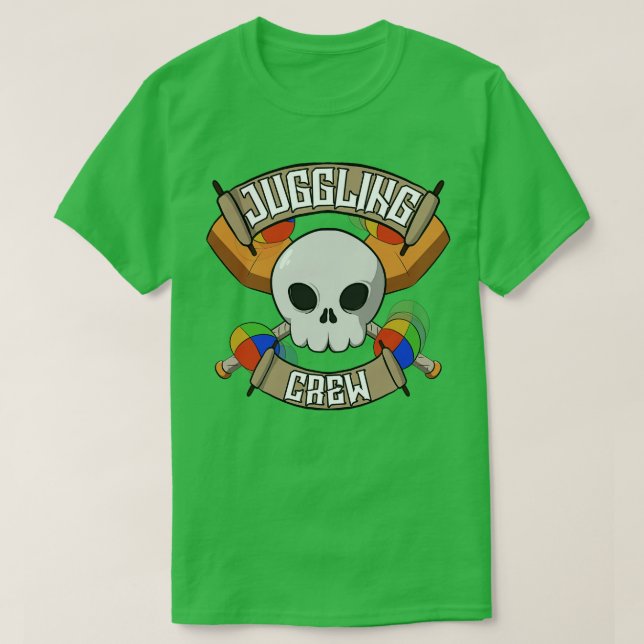 Camiseta Tripulante tripulación Jolly pirata (Diseño del anverso)