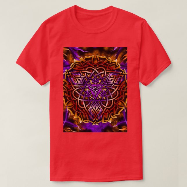 Camiseta Triquetra Mandala (Diseño del anverso)
