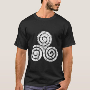 Camiseta Triskele Triple espiral Triskelion Celtic Kn