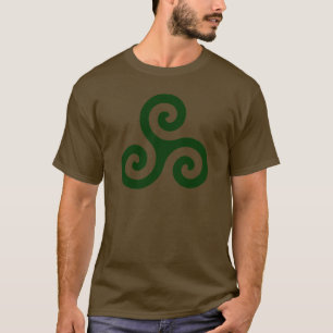Camiseta Triskele verde oscuro