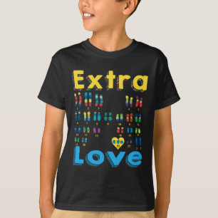 Camiseta Trisomía 21 Xx Chica cromosómica Extra Mundo Abajo