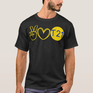 Camiseta Trisomía T21 Mujeres, hombres y niños pequeños Sín