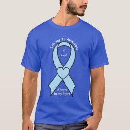 Camiseta Trisomy 18 siempre en personalizable del nombre