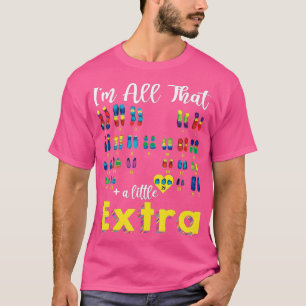 Camiseta Trisomy 21 XX Chica cromosómica Extra Mundo Down S