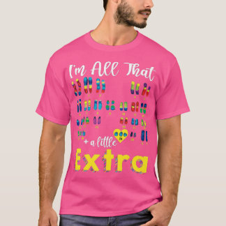 Camiseta Trisomy 21 XX Chica cromosómica Extra Mundo Down S