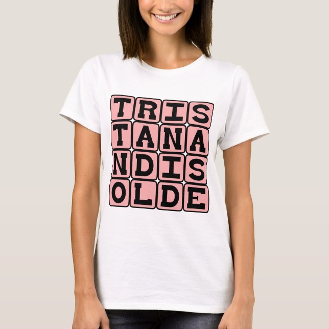 Camiseta Tristán e Isolda, leyenda romántica medieval (Anverso)