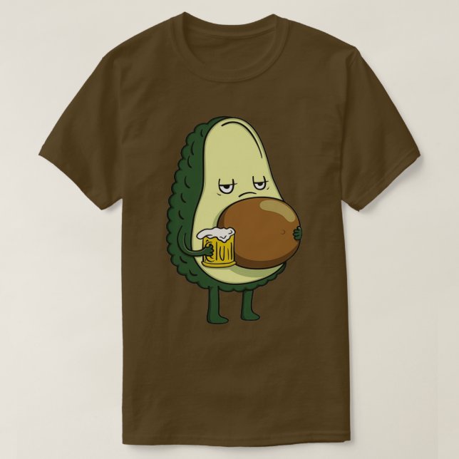 Camiseta Triste aguacate (Diseño del anverso)