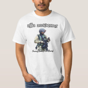 Camiseta Triste ANTITERROR de la ALFA ", bebé. ¡.i ocupad