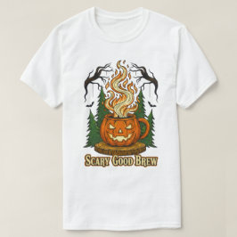 Camiseta Triste Bocina de Calabaza Buena Frena Café Hallowe