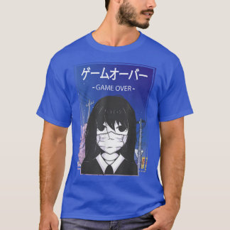 Camiseta Triste Chica Japón Estética Harajuku Manga