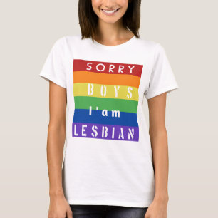 Camiseta Triste chicos, soy lesbiana