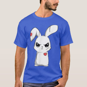 Camiseta Triste conejo emocional malhumorado y espeluznante