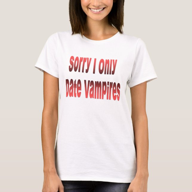 Camiseta triste de los vampiros de la fecha de I (Anverso)