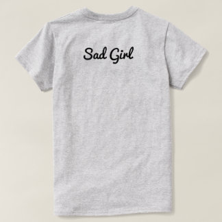Camiseta triste del chica