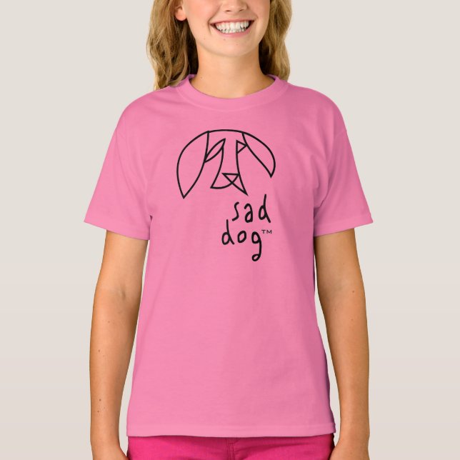 Camiseta Triste Dog™ - Babydoll de Chicas (Anverso)