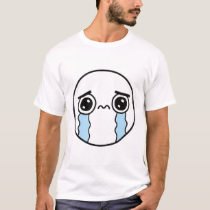 Camiseta Triste Emoji de cara de llanto