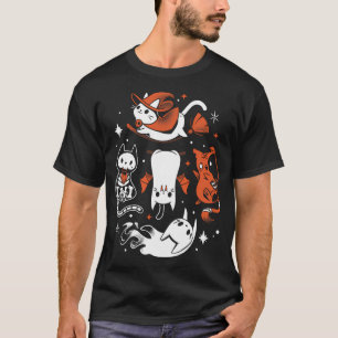 Camiseta Triste equipo de Kitty - Gatos de Halloween