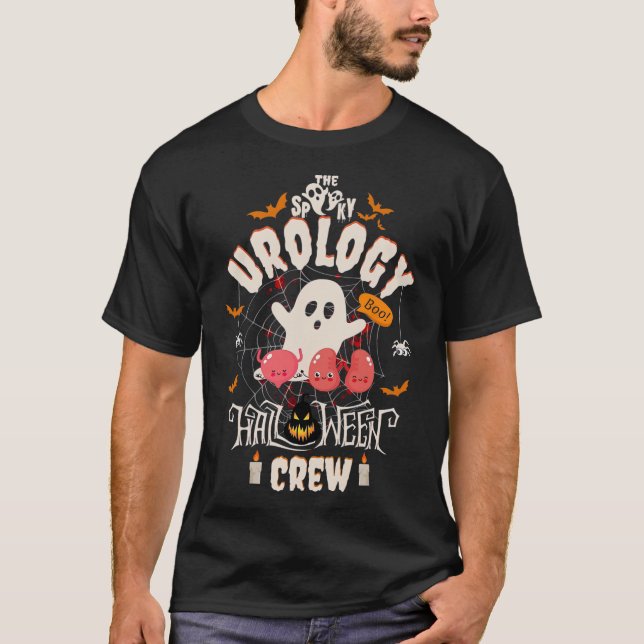 Camiseta Triste equipo de urología de Halloween, linda enfe (Anverso)