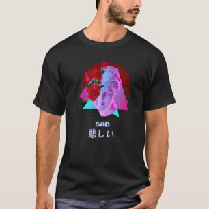 Camiseta Triste estética de vaporwave japonés
