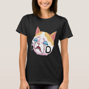 Camiseta Triste gato: mujeres tristes mimando gatos
