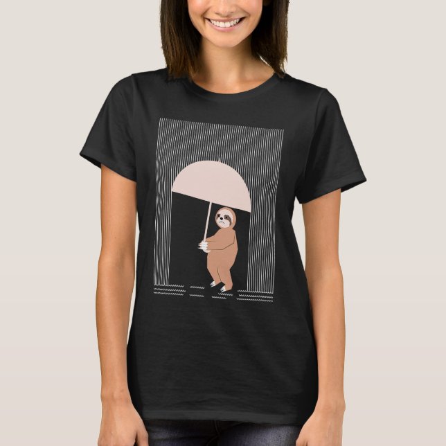 Camiseta Triste, pero suave. Lluvia eslovena, animales para (Anverso)