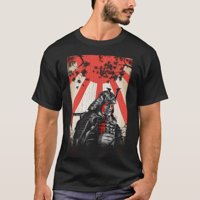 Camiseta Triste Samurai guerrero de la cultura japonesa esp (Anverso)