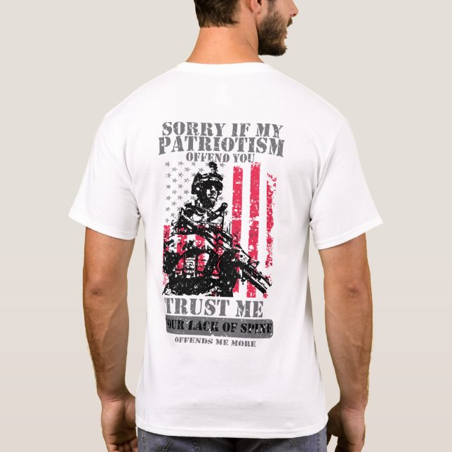 Camiseta Triste si mi patriotismo le ofende (Reverso)