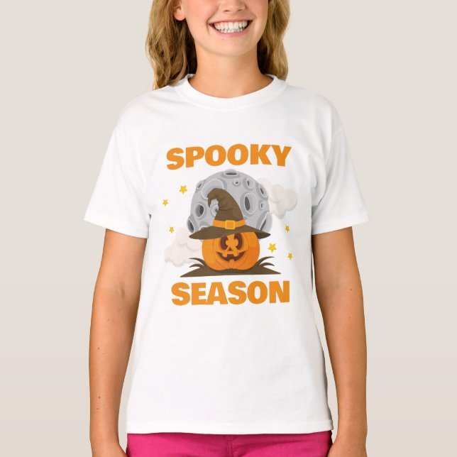 Camiseta Triste temporada de Naranja lindo calabaza Hallowe (Anverso)