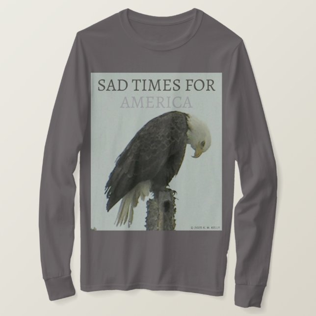 CAMISETA TRISTES TIEMPOS PARA ESTADOS UNIDOS (Anverso del diseño)